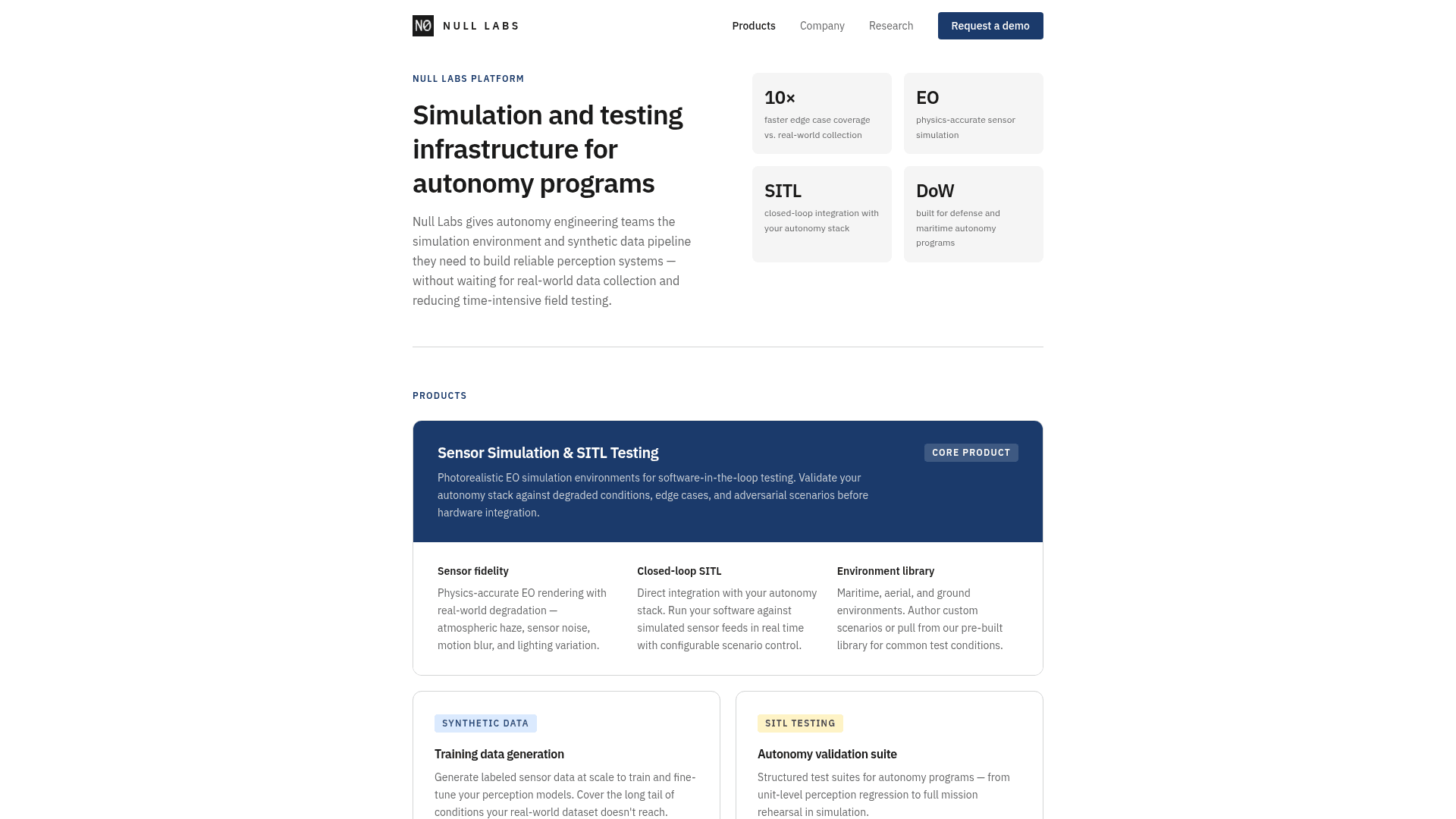 Null Labs screenshot