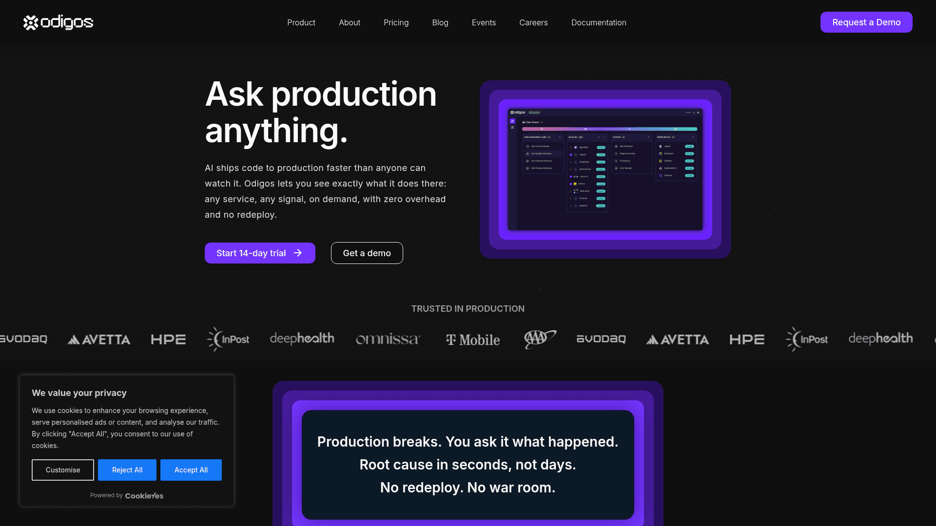 Odigos Technologies Inc. screenshot