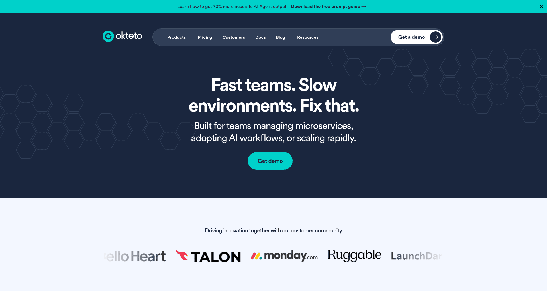 Okteto screenshot