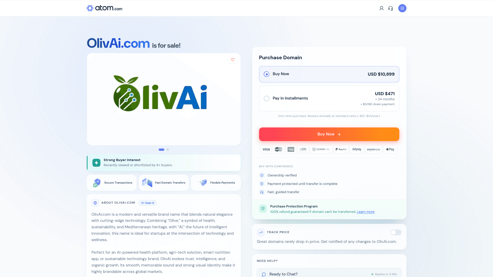 Oliv AI screenshot