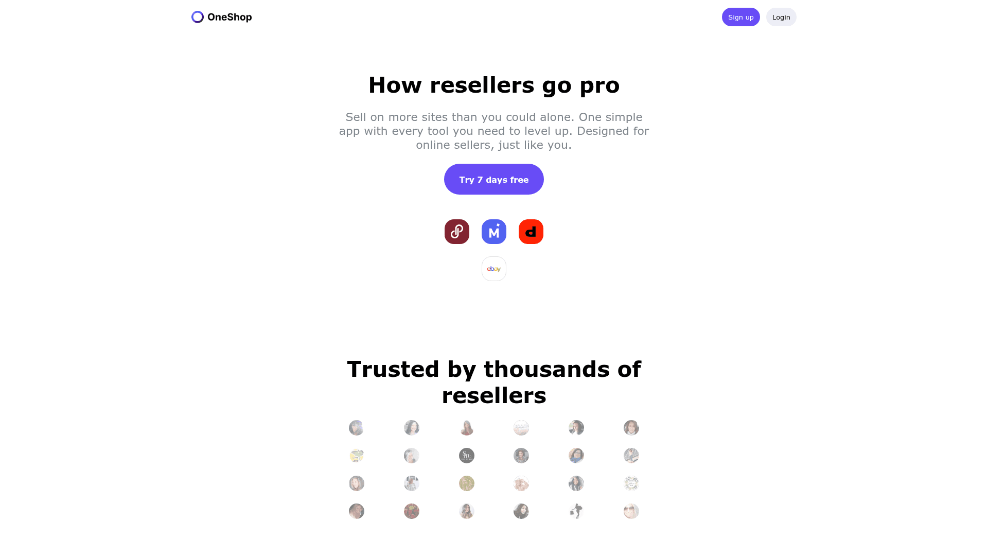 OneShop screenshot