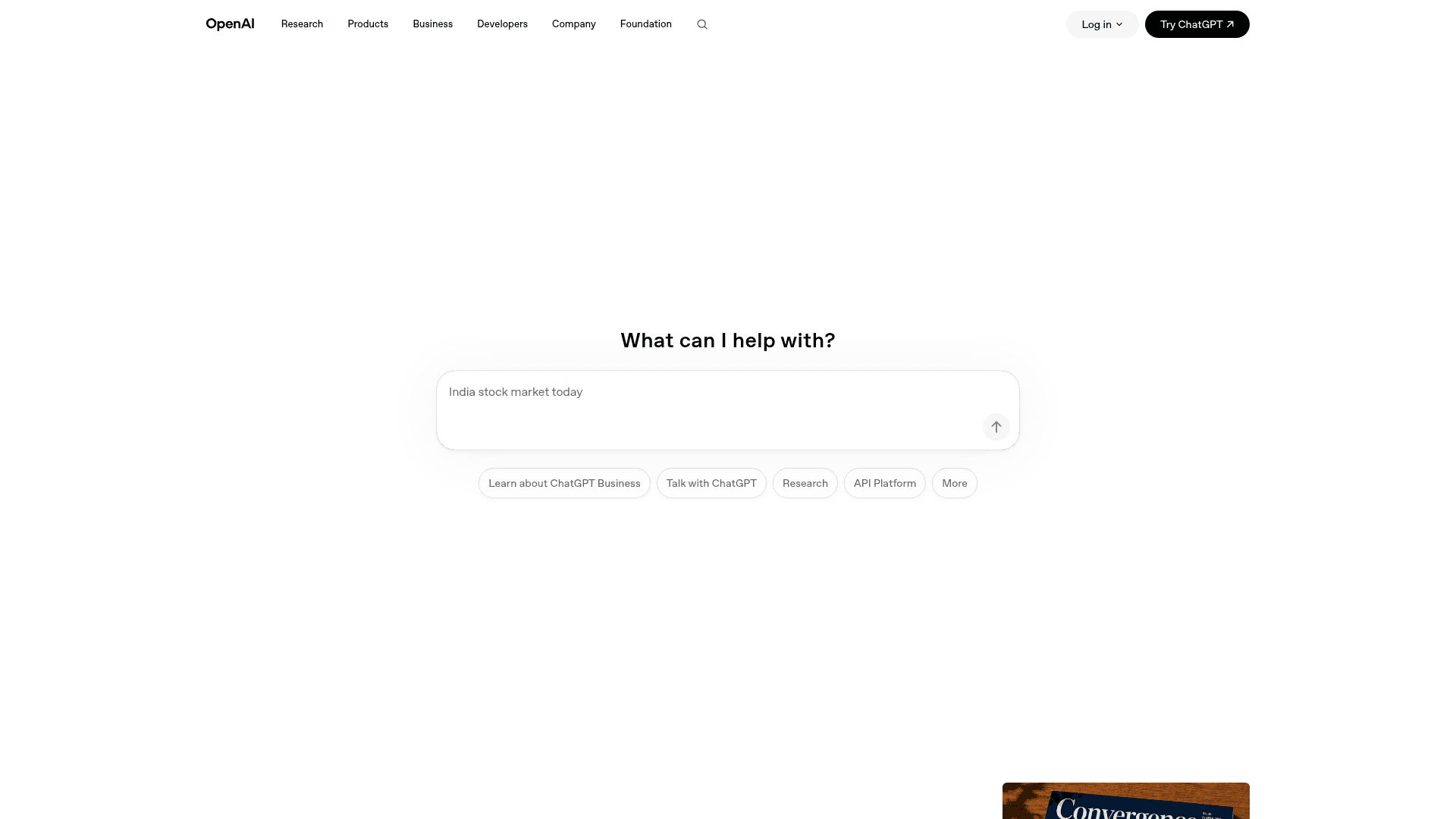 OpenAI screenshot
