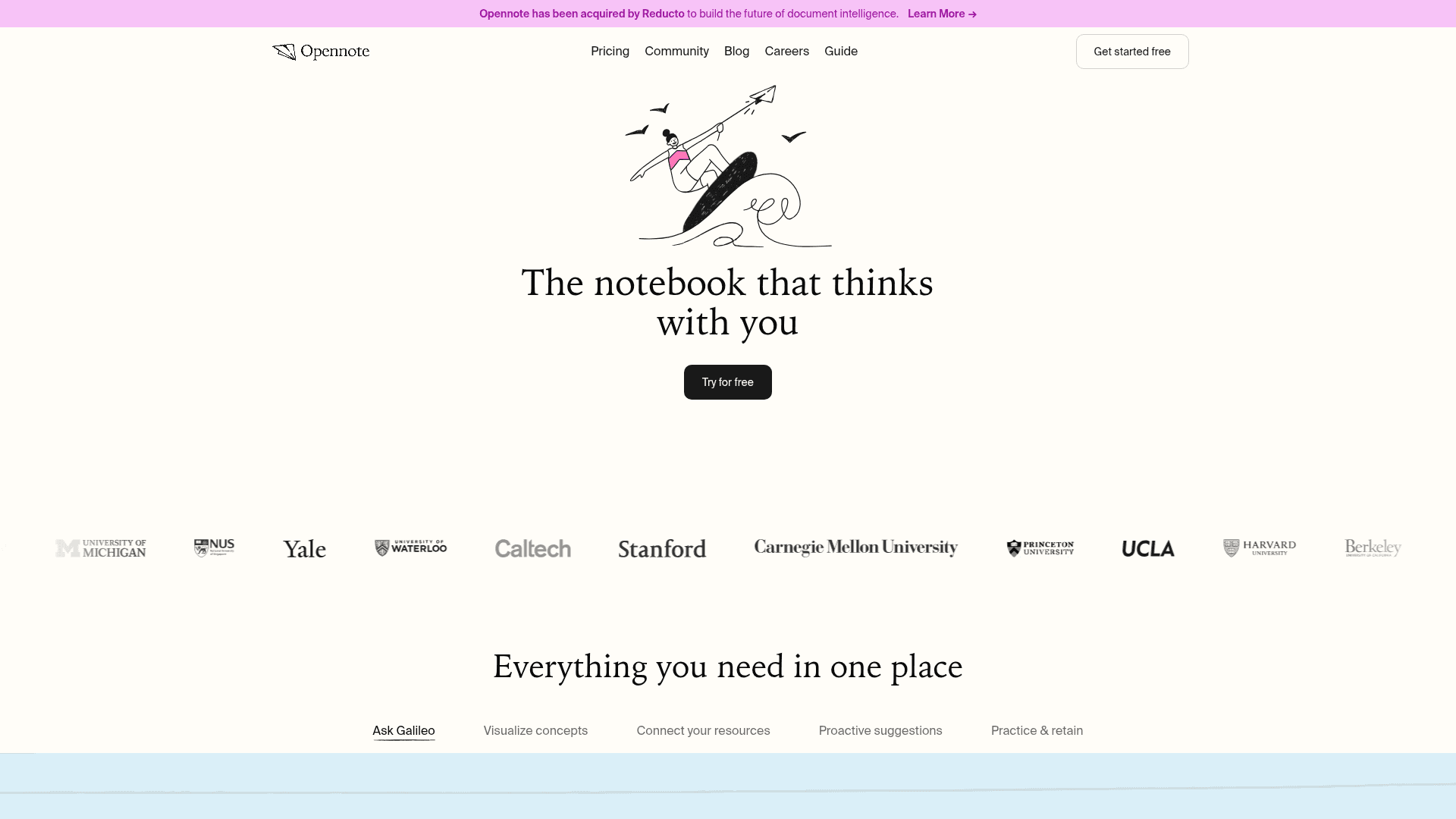 Opennote screenshot