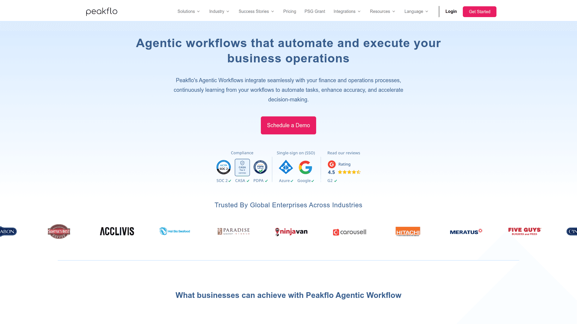 Peakflo screenshot