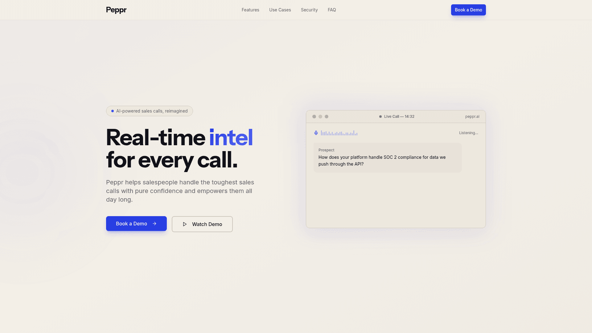 Peppr AI screenshot