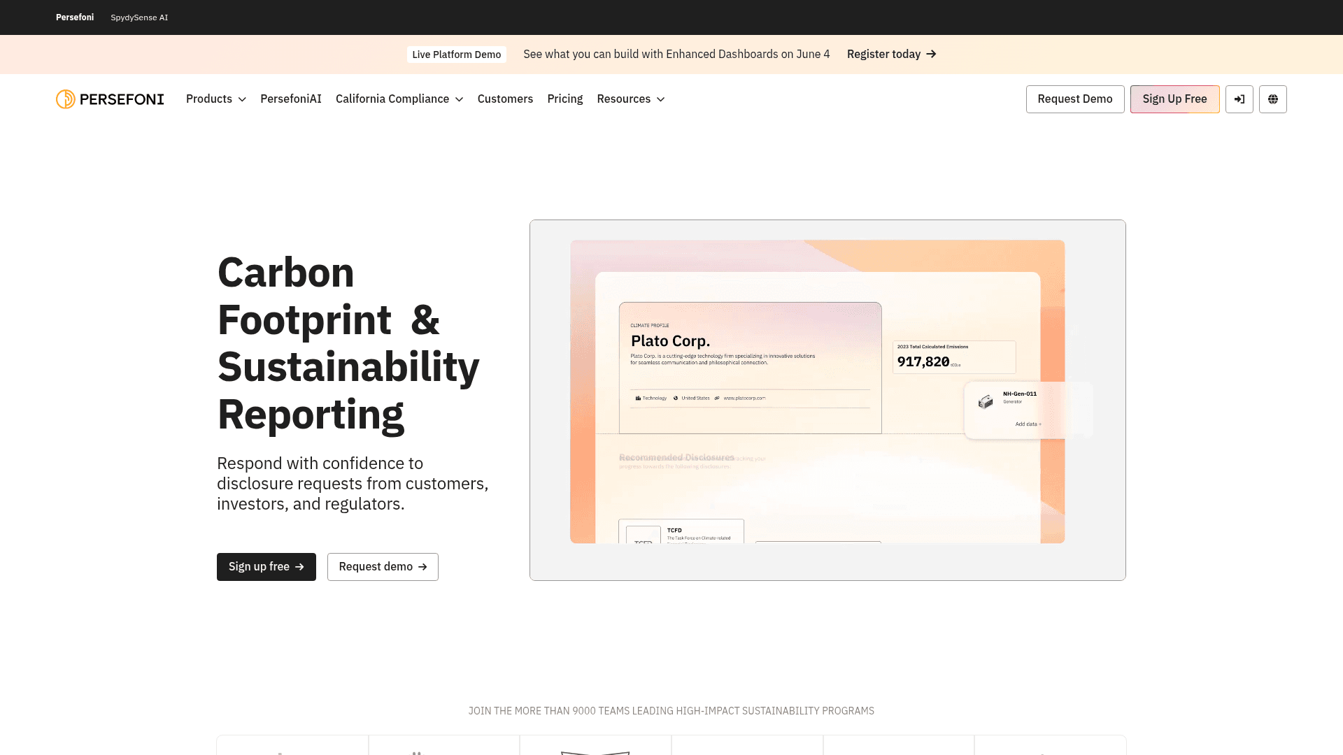 Persefoni screenshot