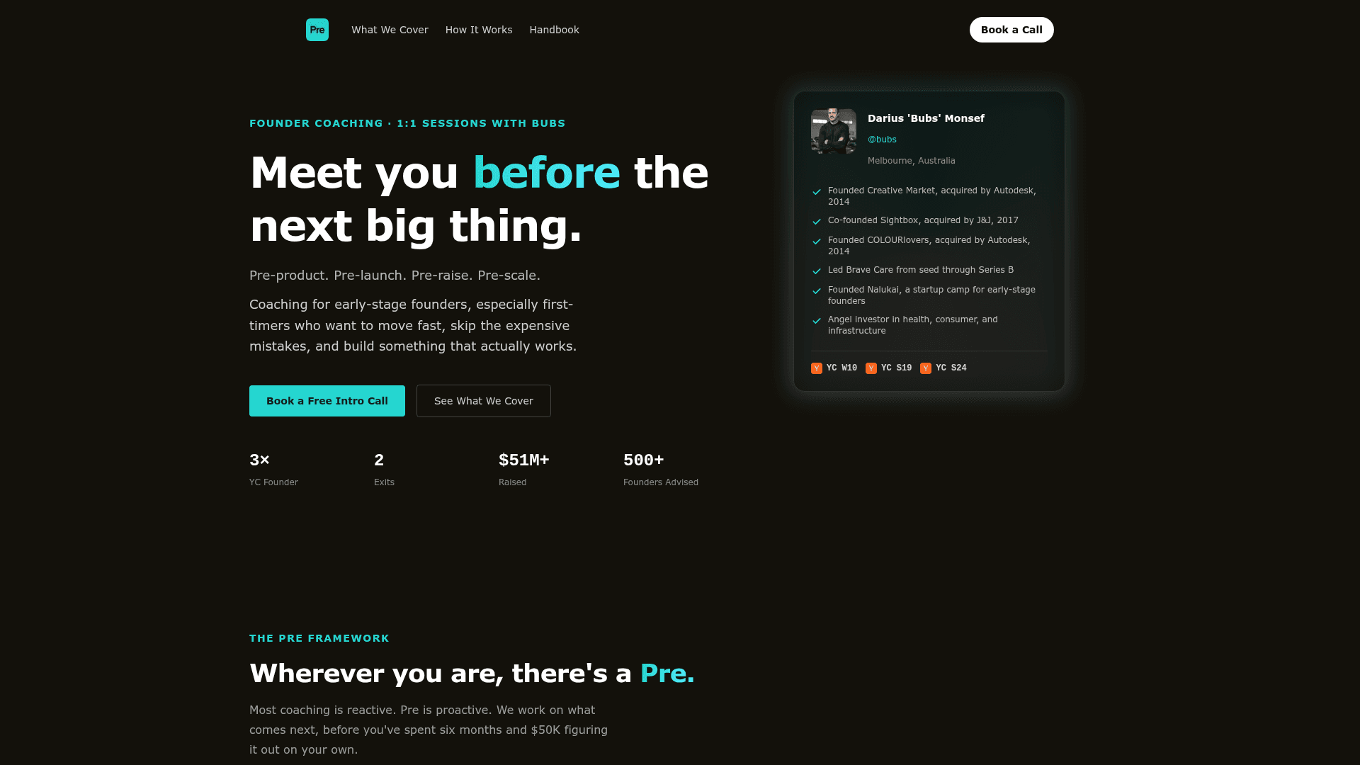 Pre screenshot