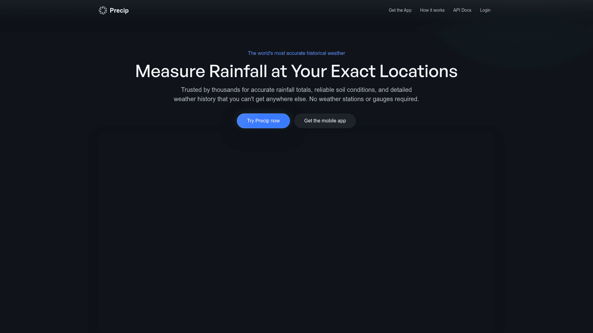 Precip screenshot