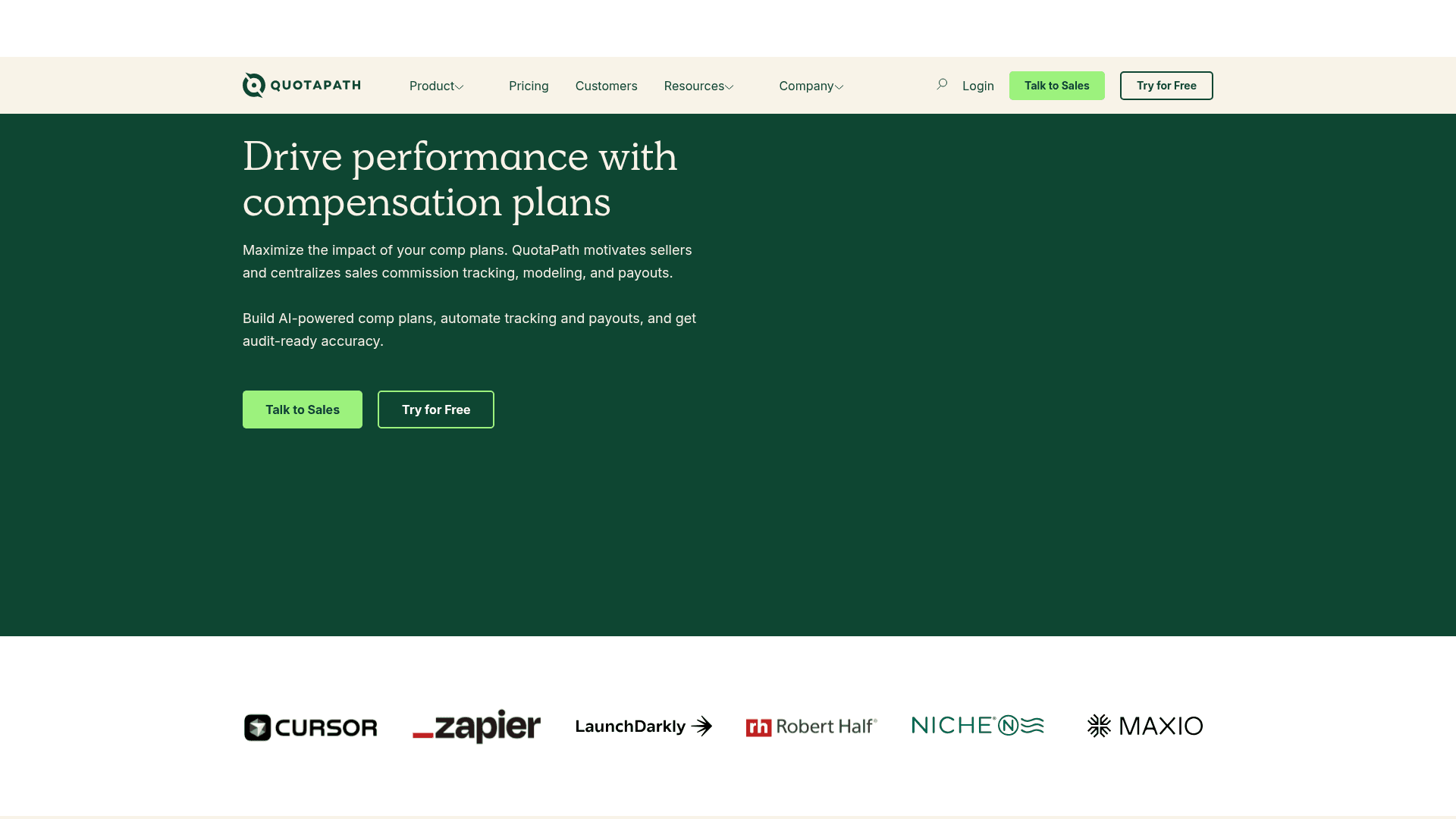 QuotaPath screenshot