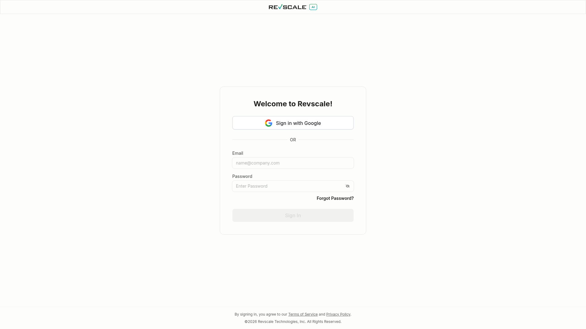 Revscale Sales screenshot