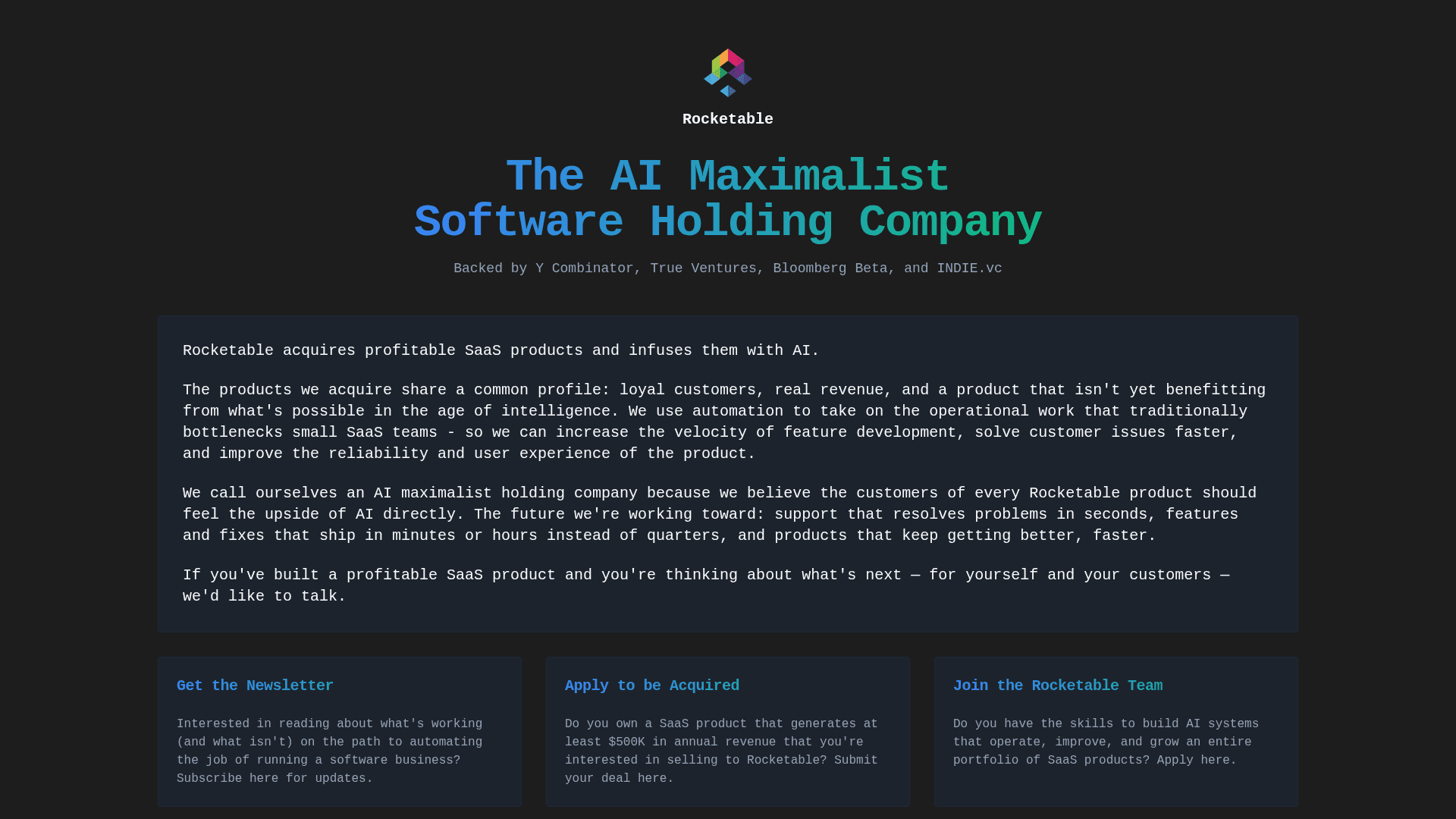 Rocketable screenshot