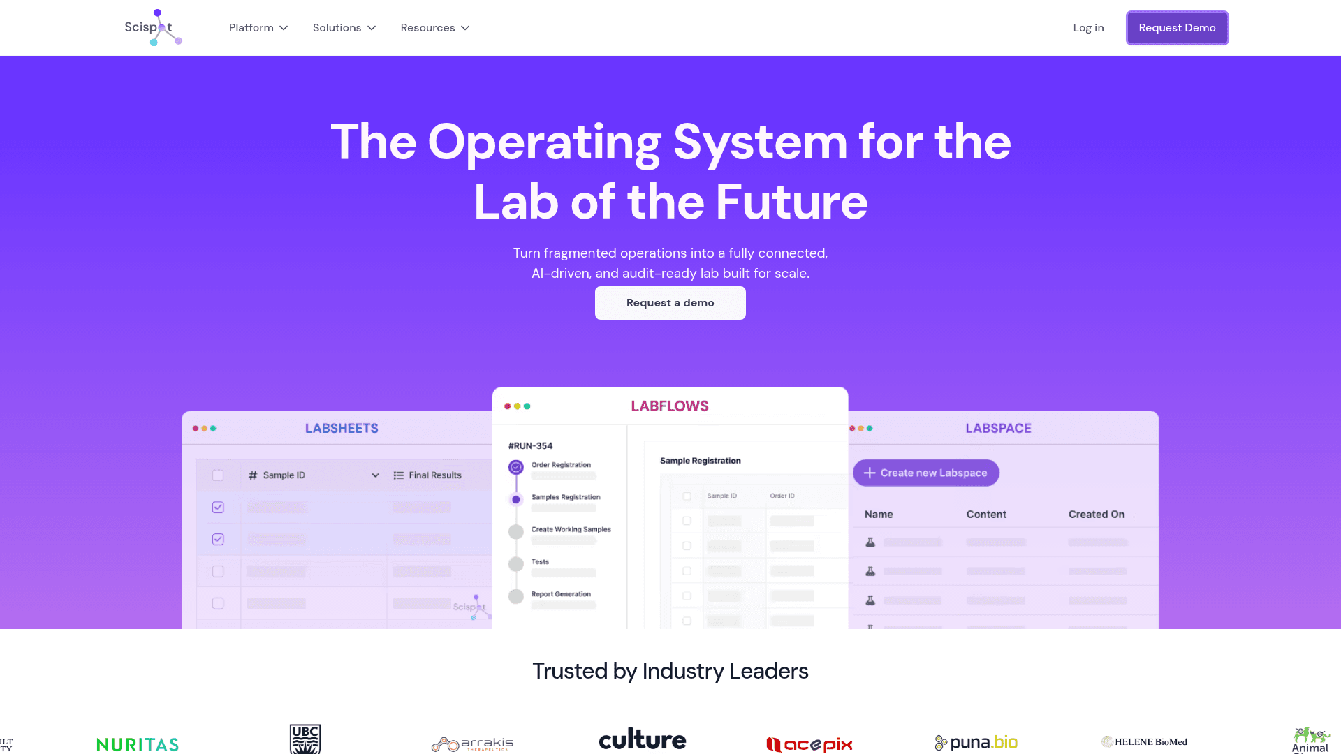 Scispot screenshot