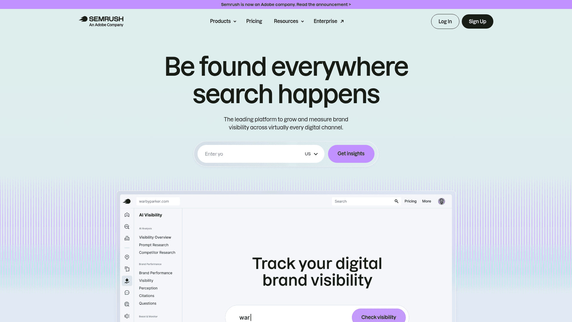 Semrush screenshot