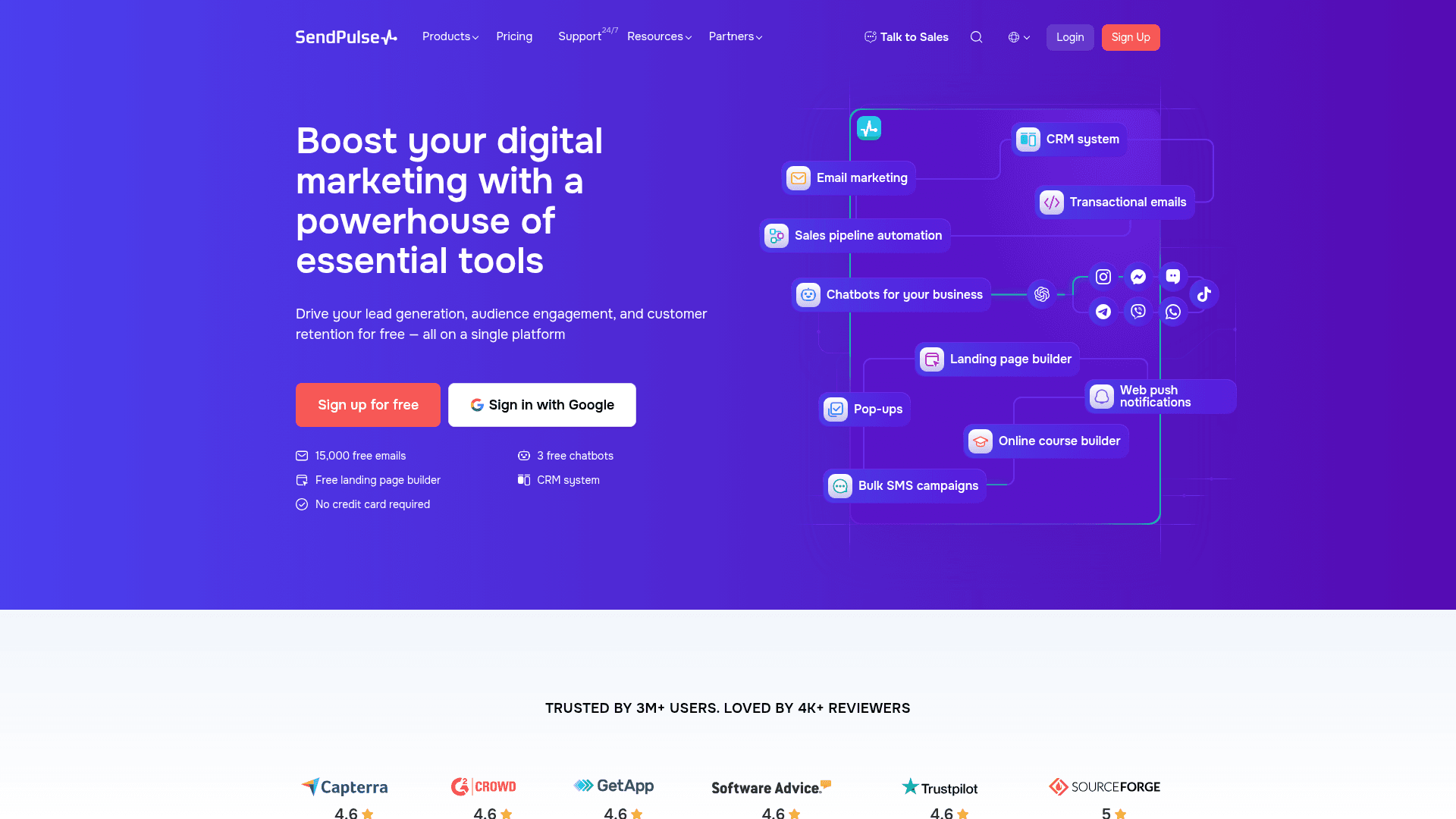SendPulse screenshot