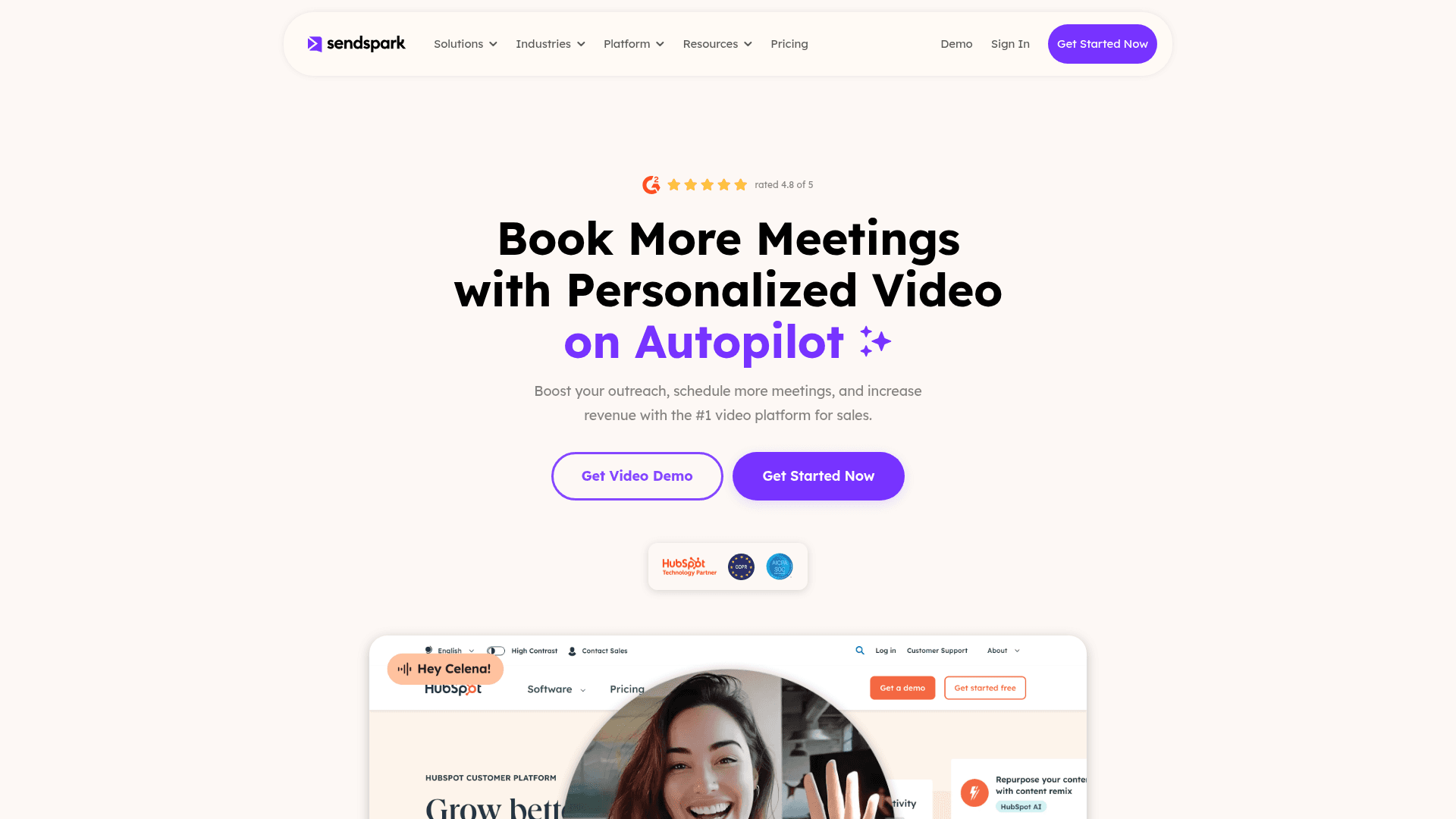 Sendspark screenshot