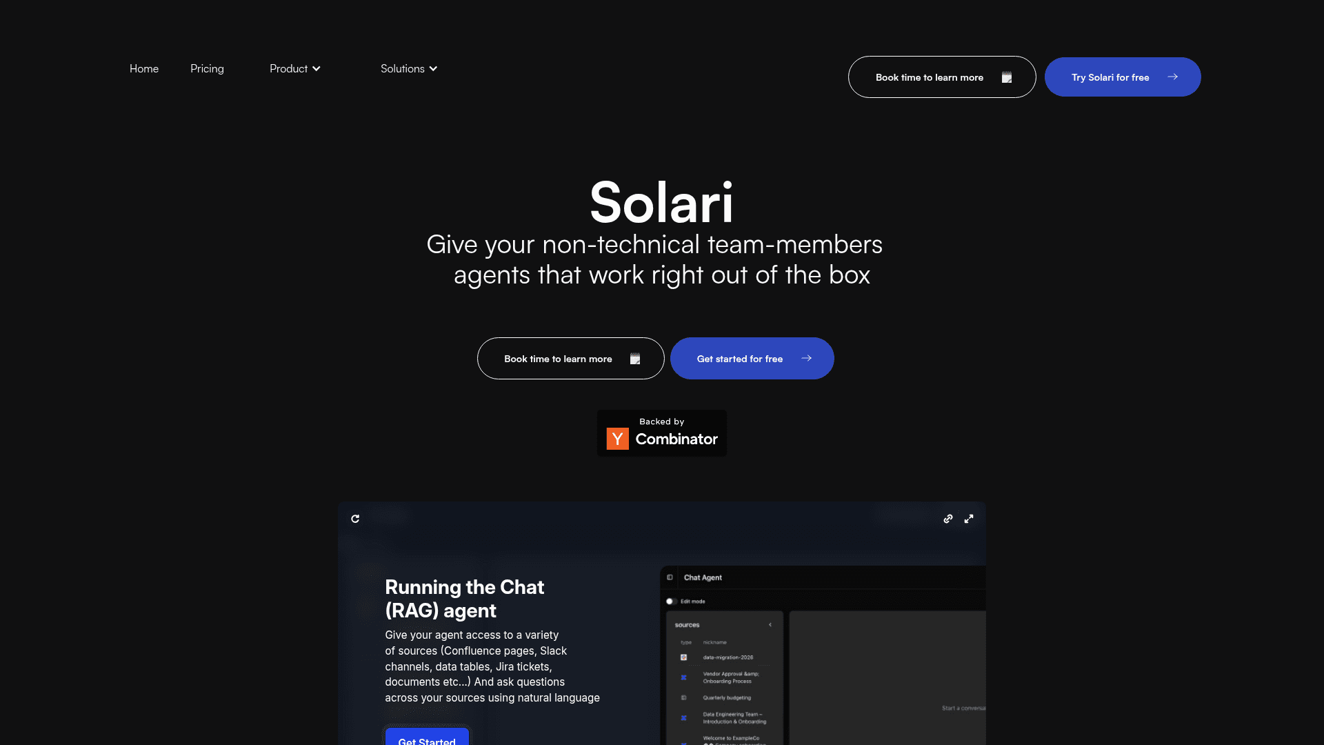 Solari AI screenshot
