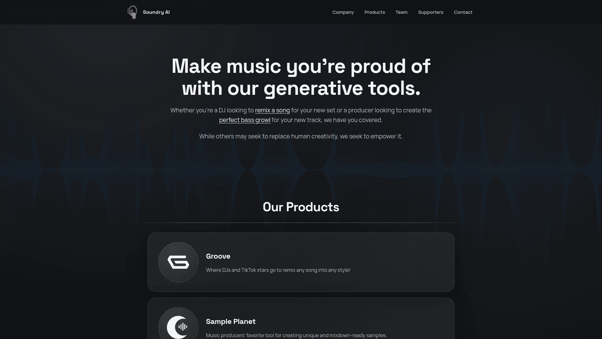 Soundry AI screenshot