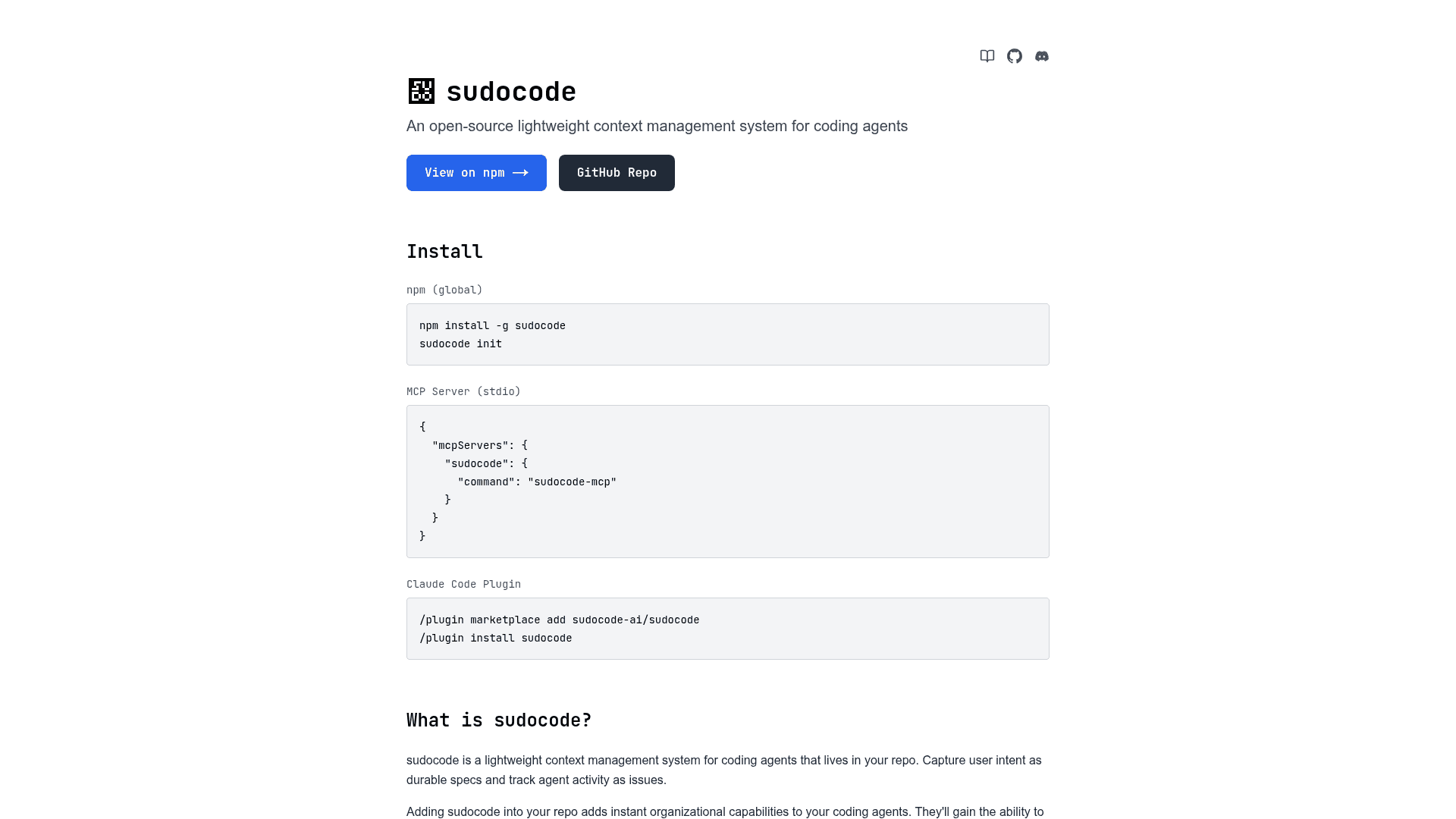sudocode screenshot