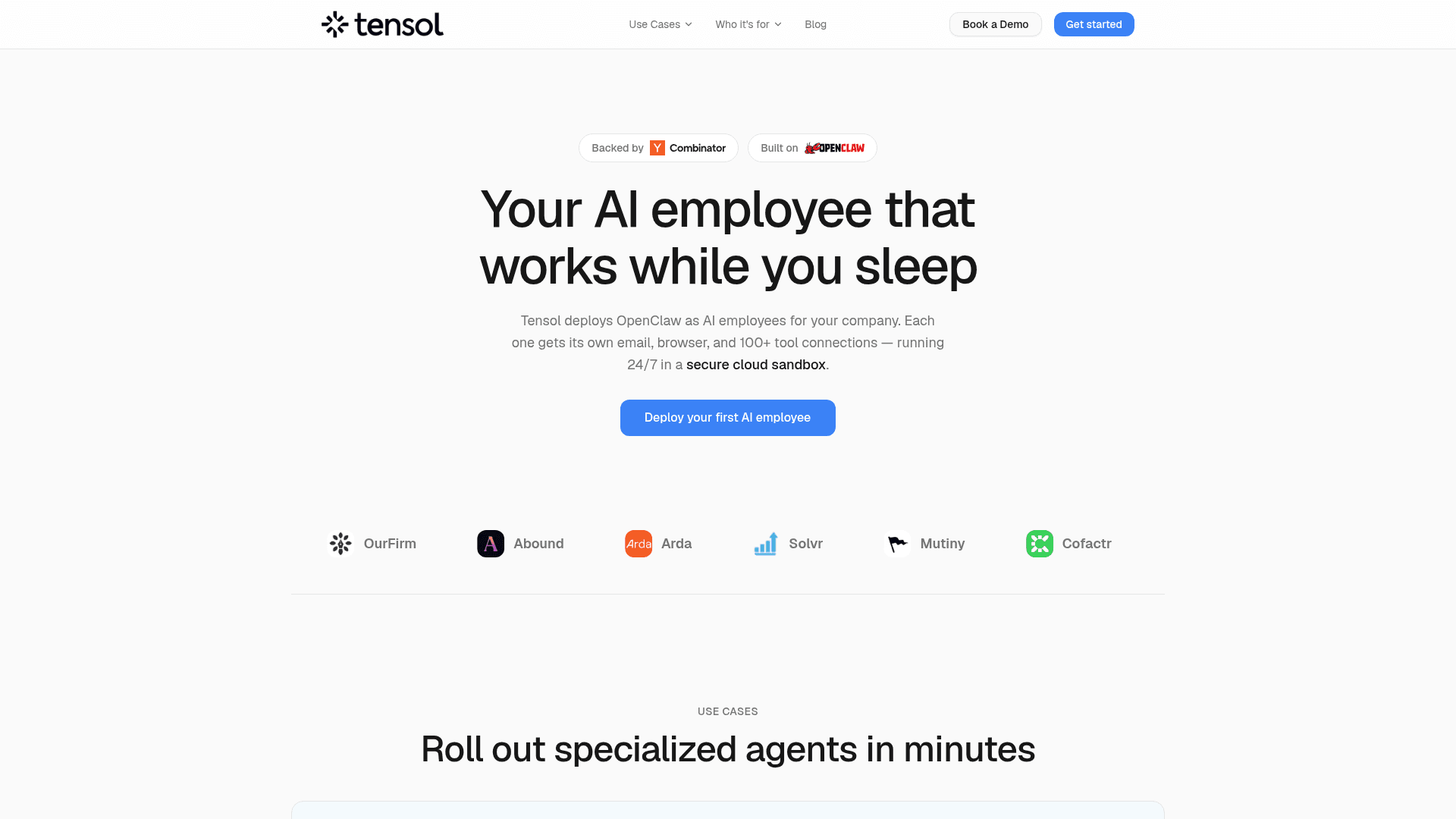 Tensol screenshot