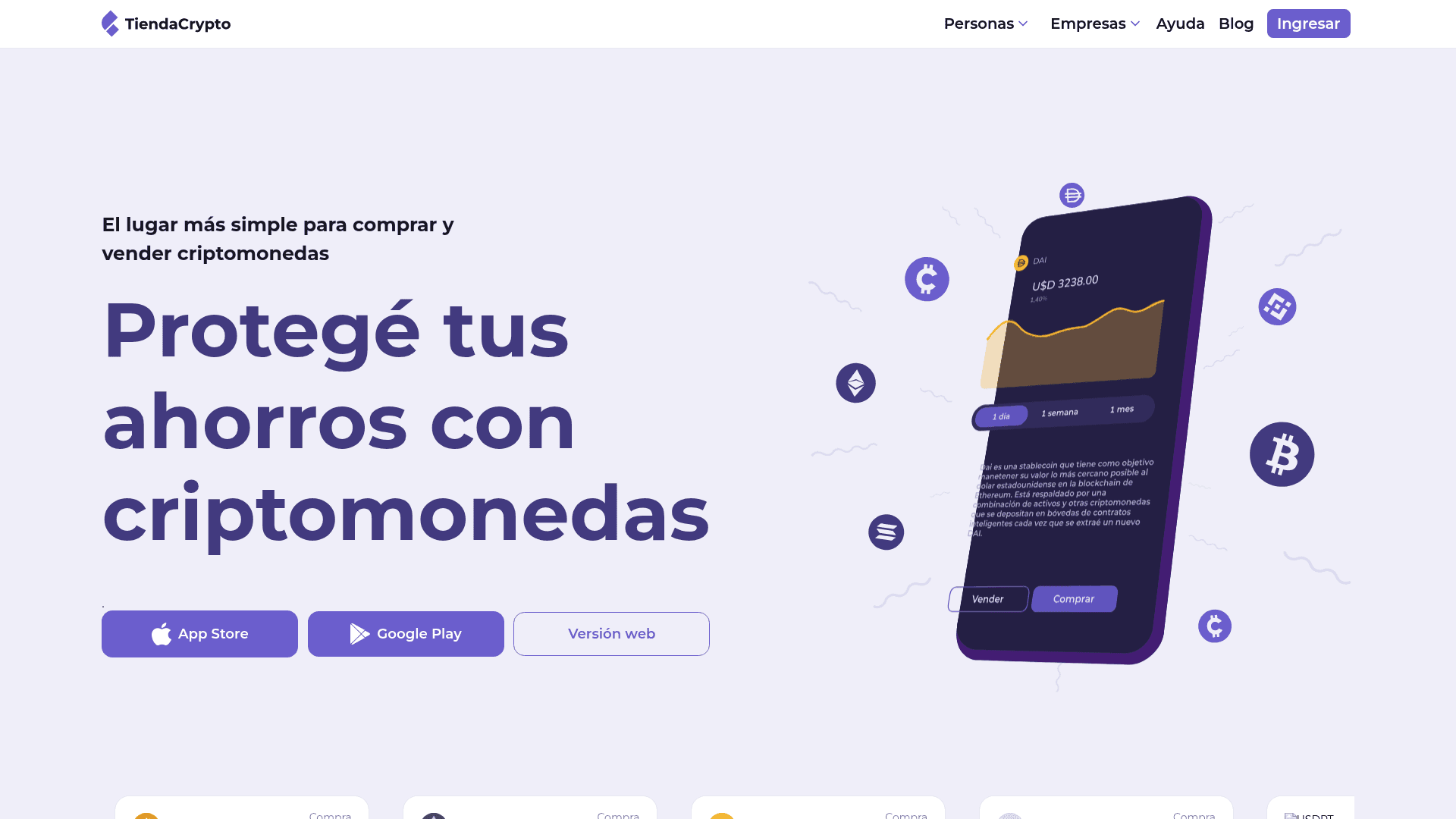 Tienda Crypto screenshot