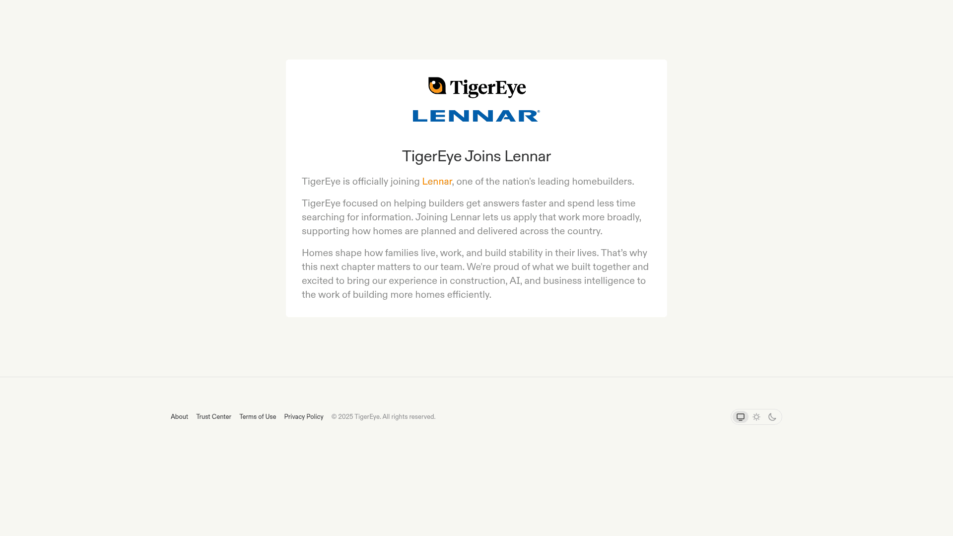 TigerEye screenshot
