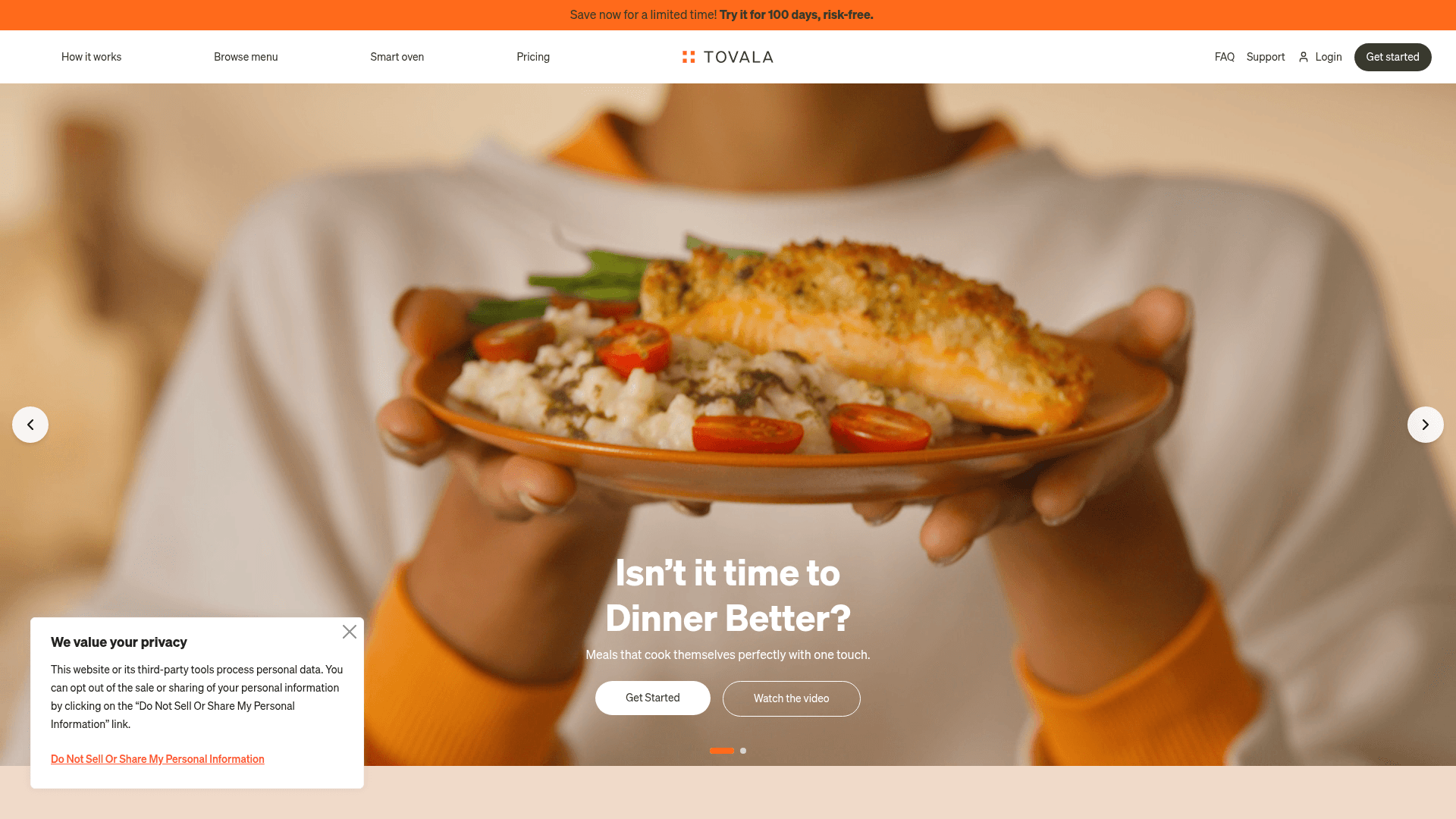 Tovala screenshot