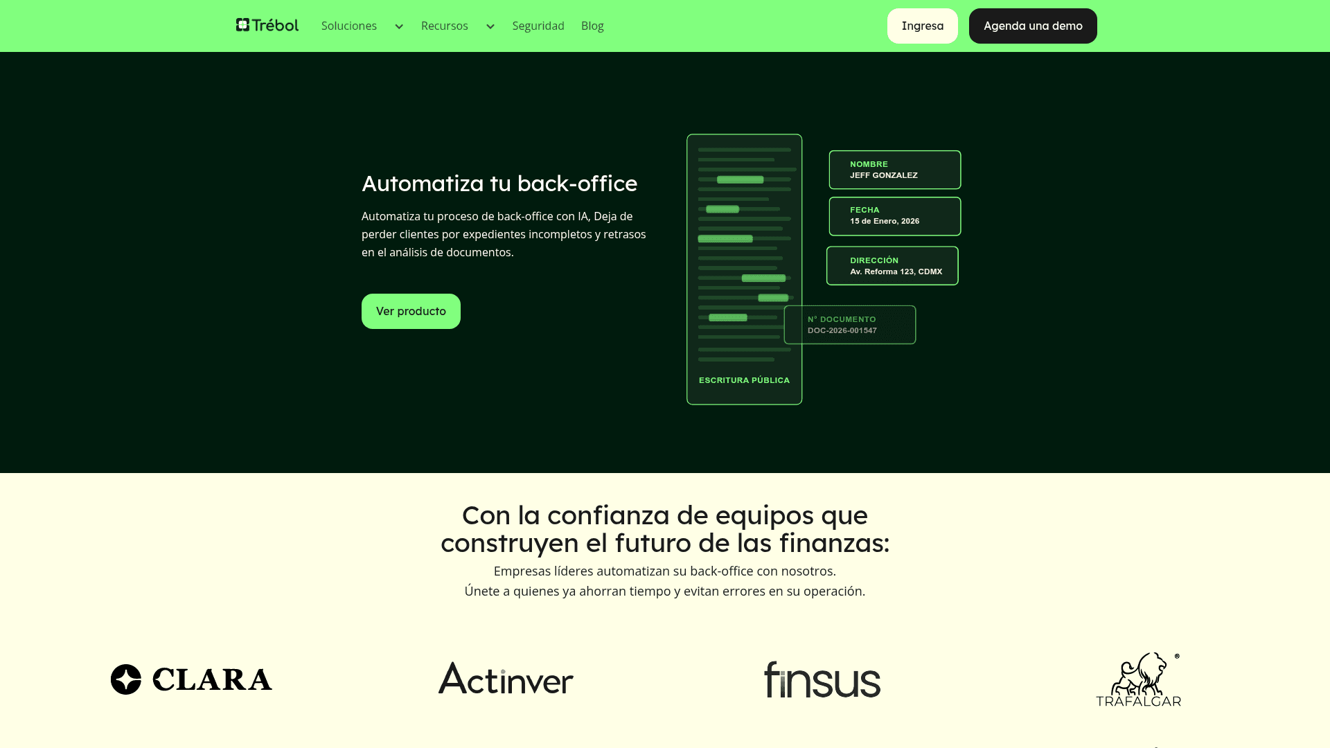 Trébol screenshot