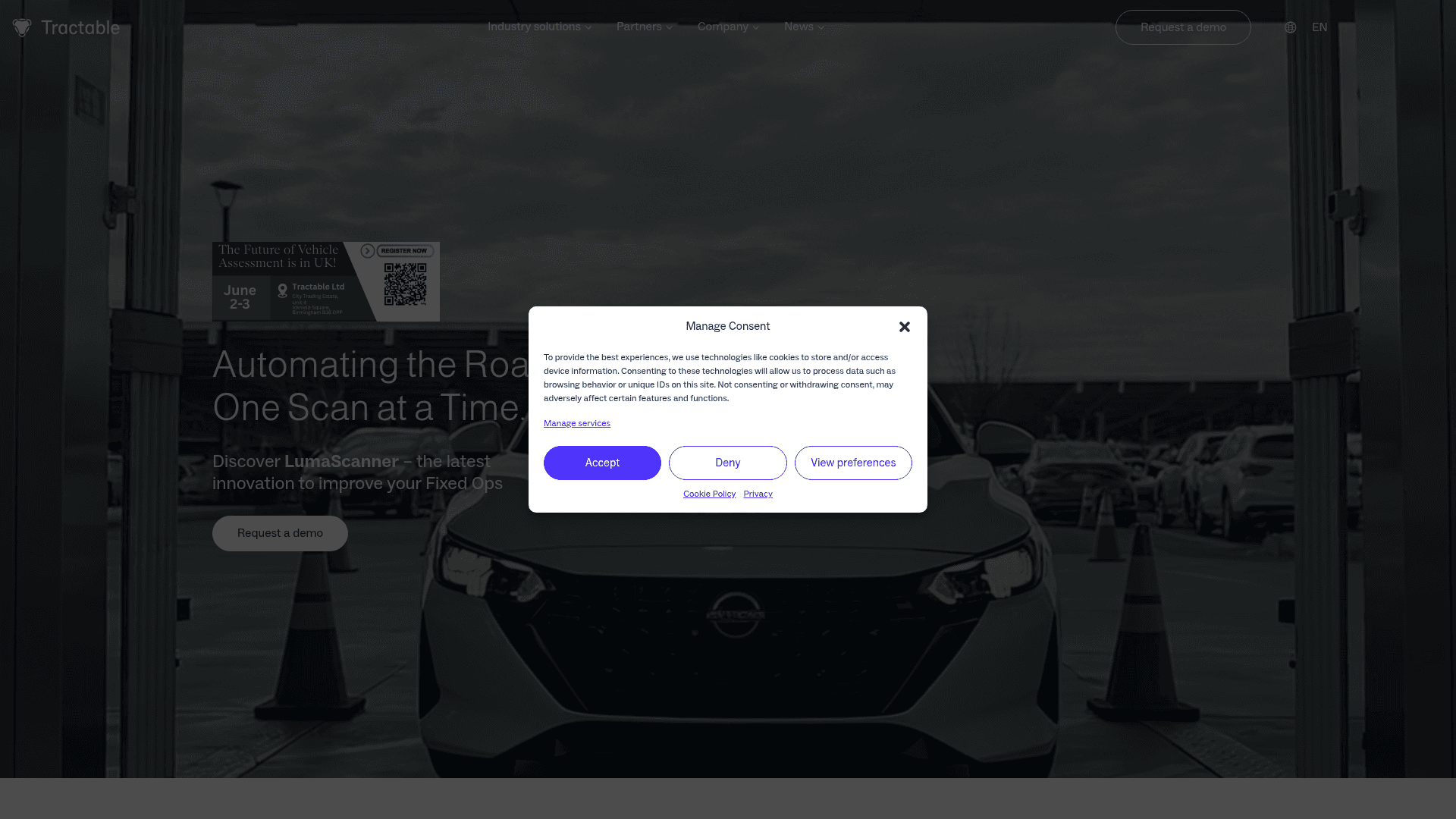 Tractable screenshot