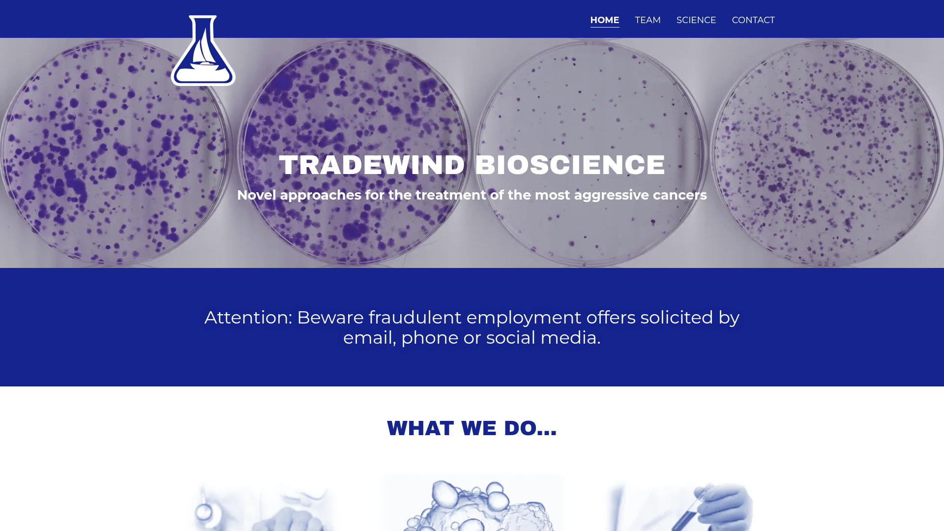 Tradewind BioScience screenshot