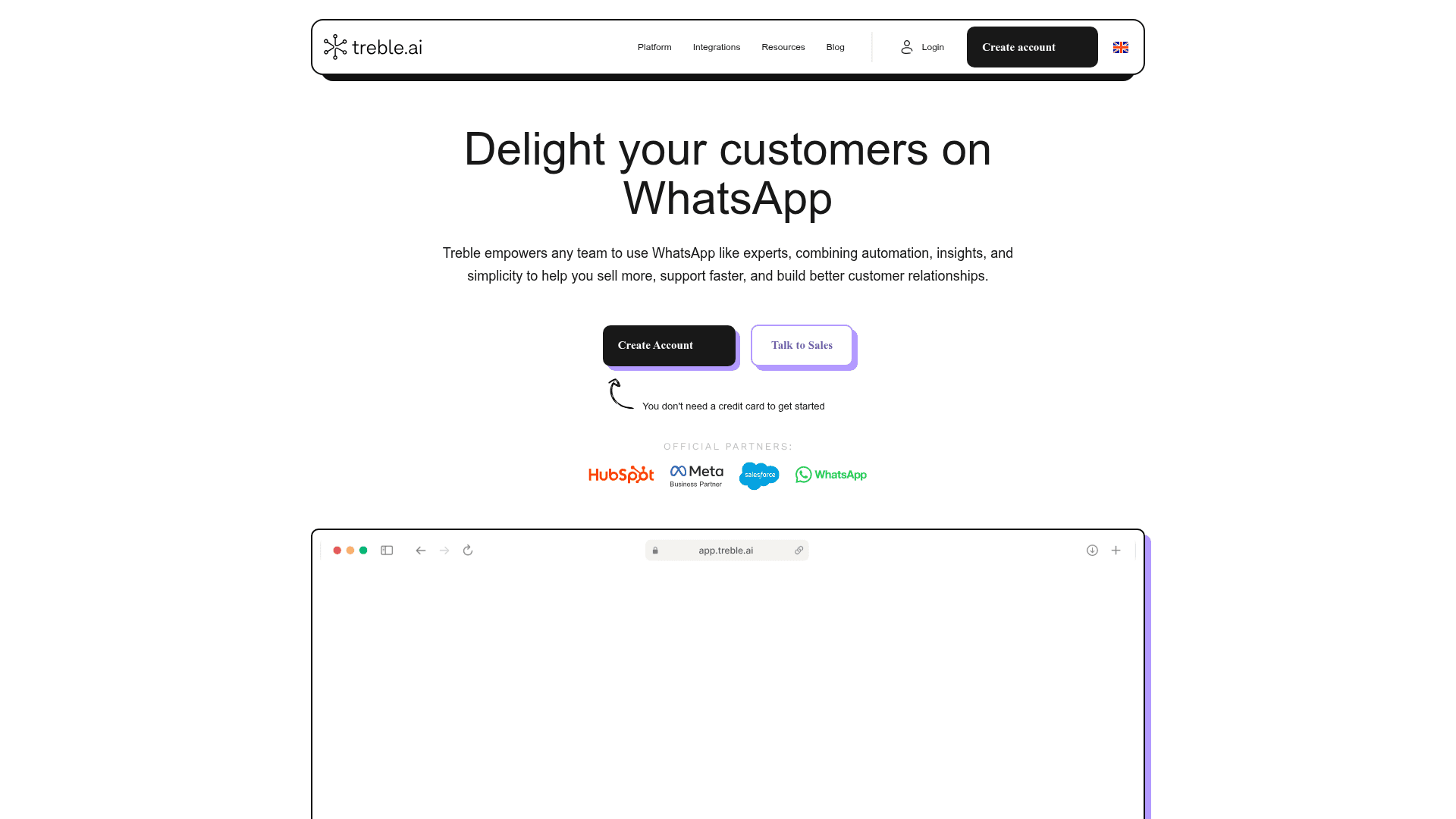 treble.ai screenshot