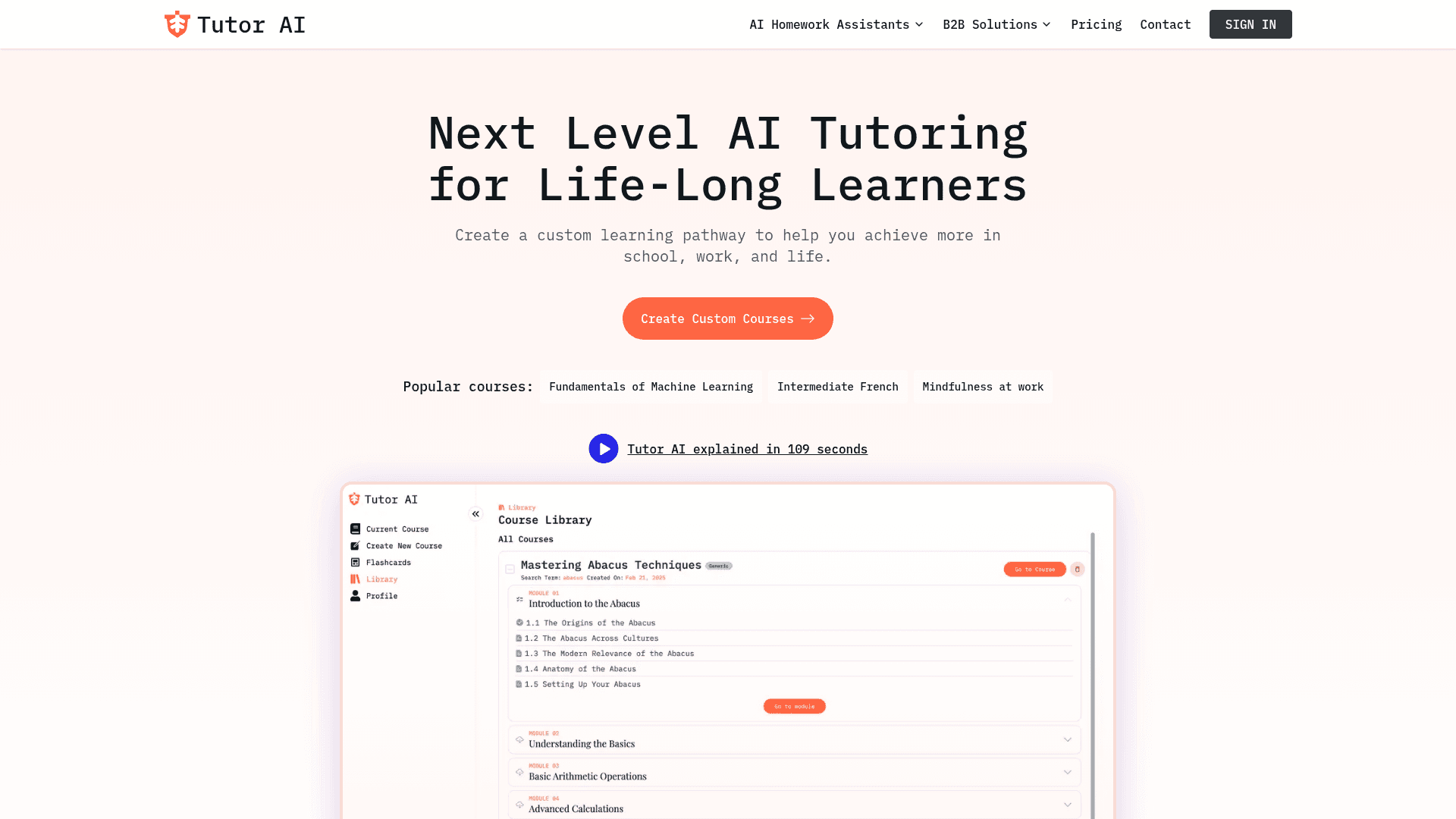TutorAI screenshot