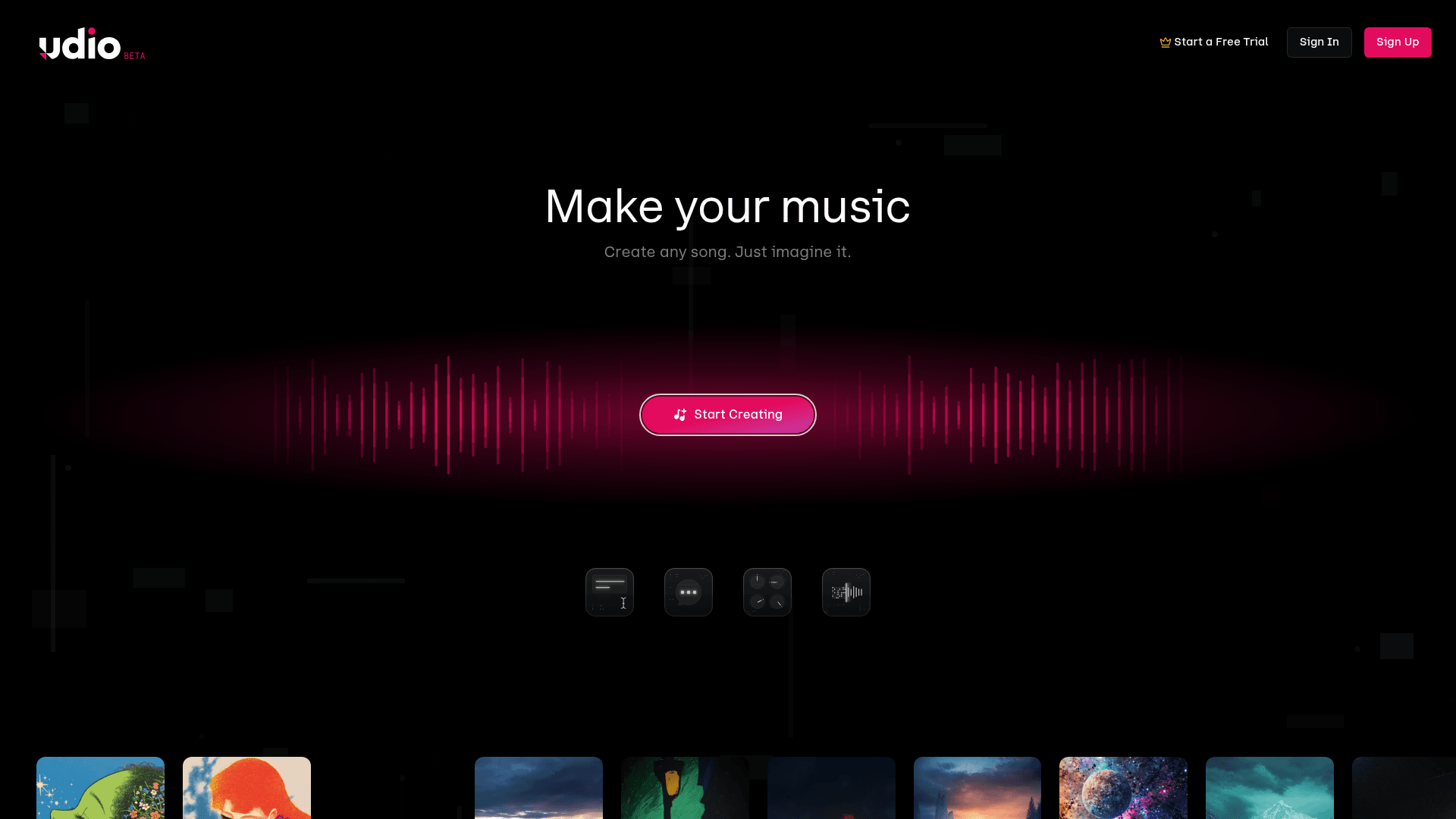 Udio screenshot