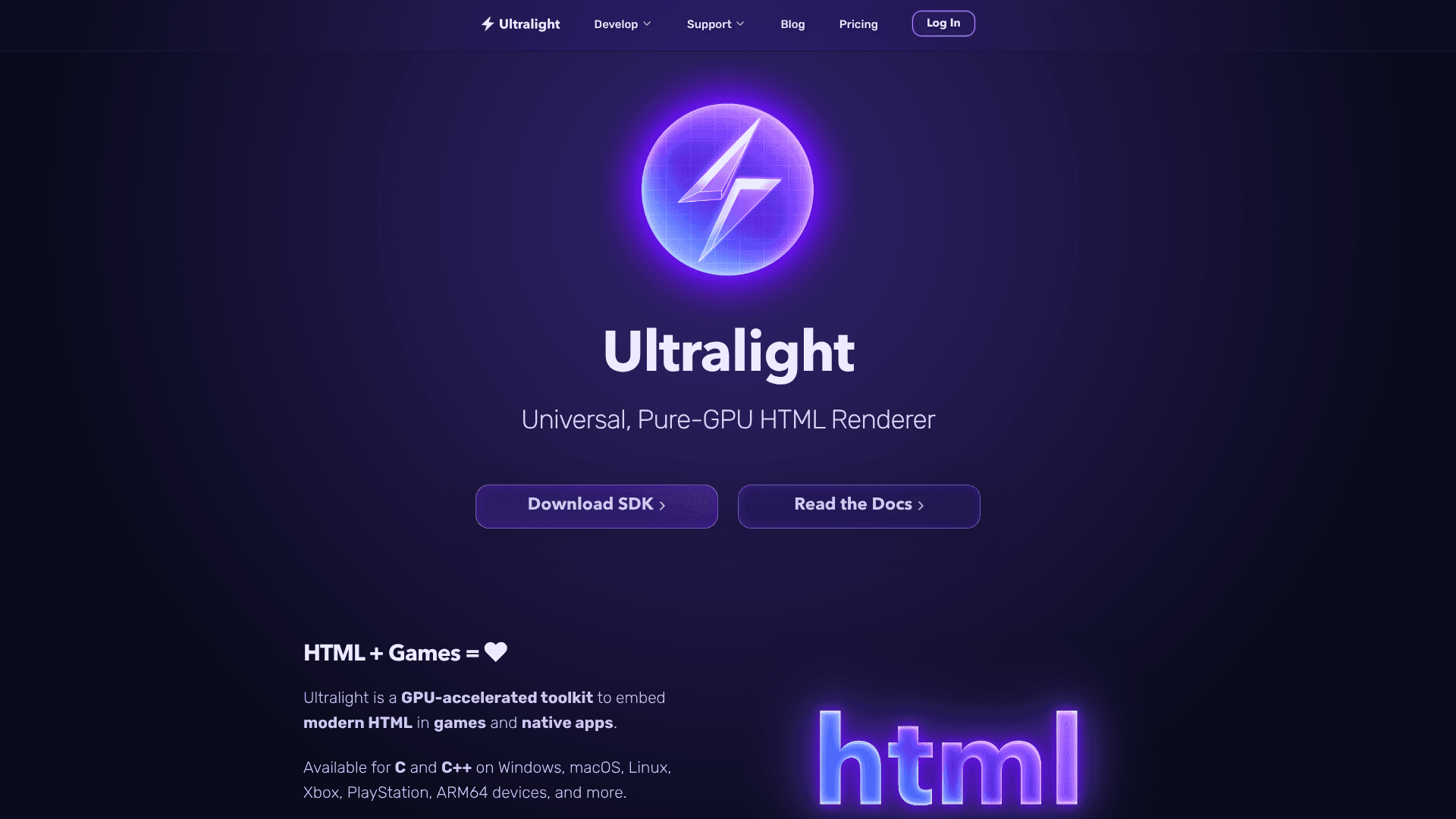 Ultralight screenshot