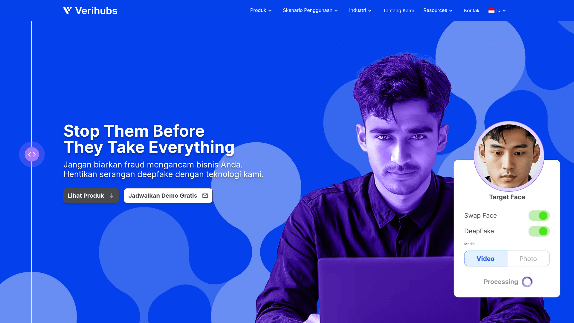 Verihubs screenshot