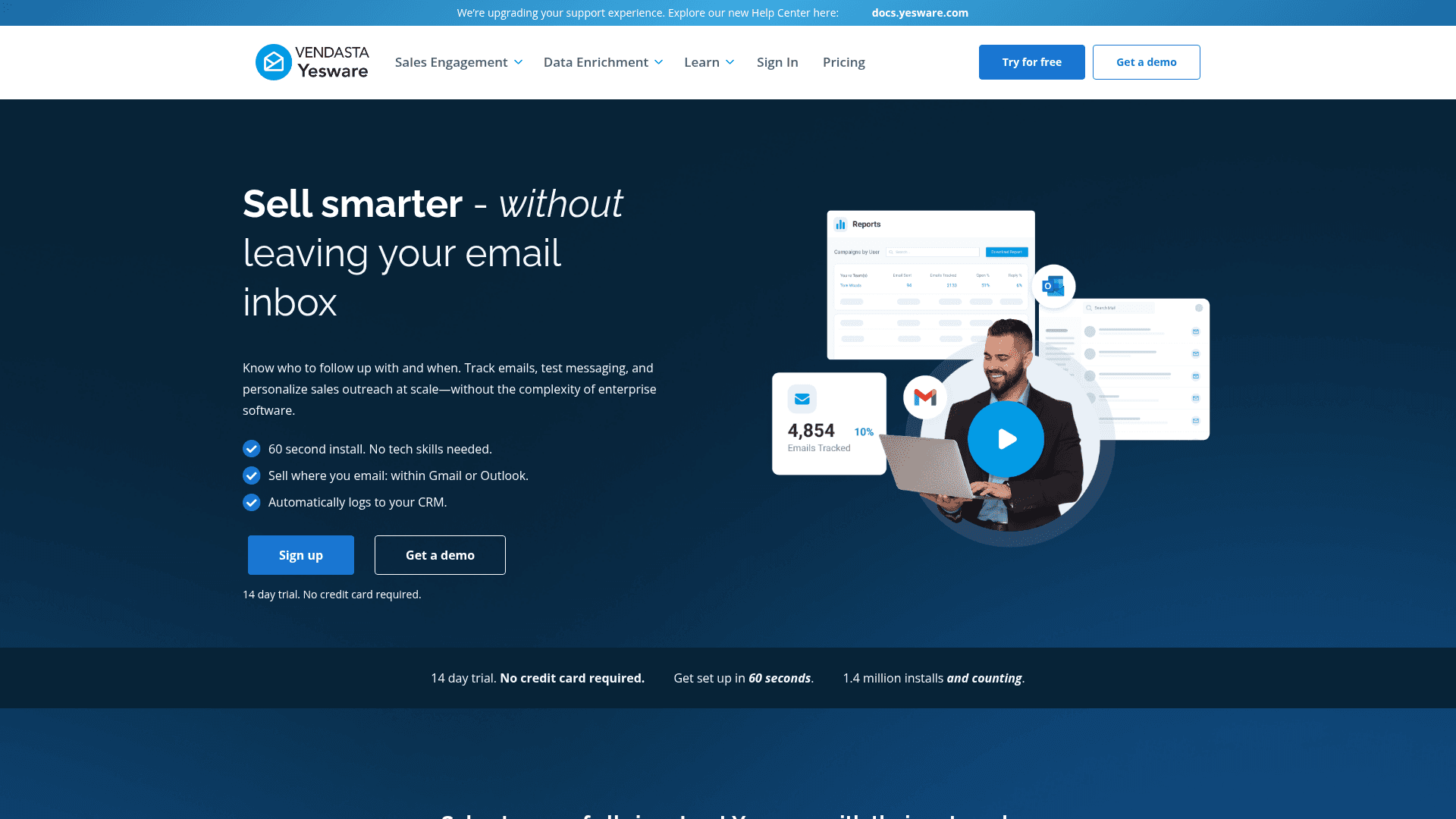 Yesware screenshot