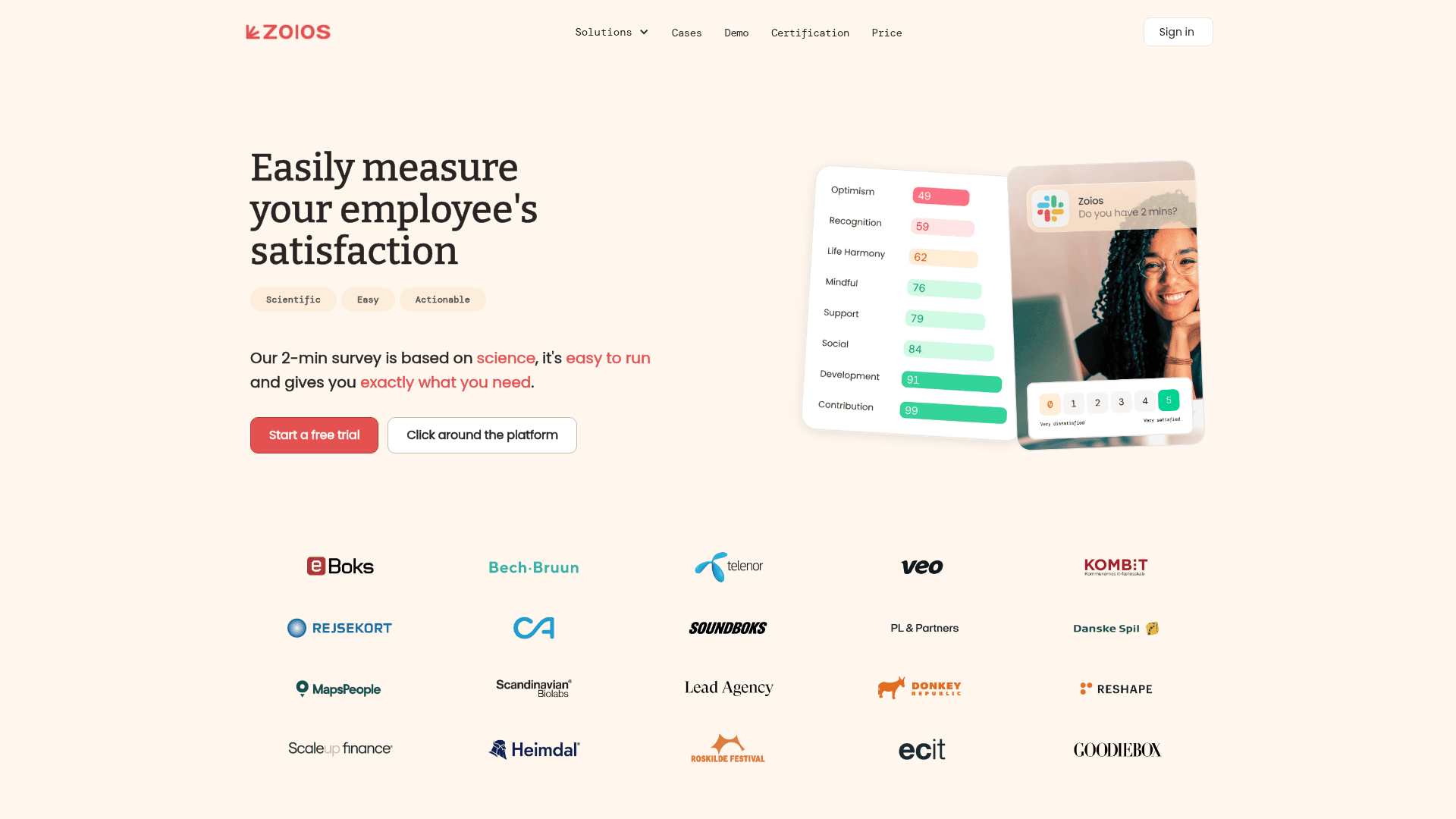 Zoios. screenshot