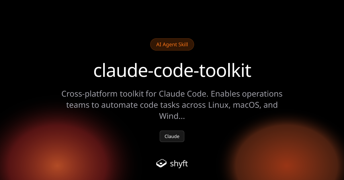 claude code cross-platform toolkit