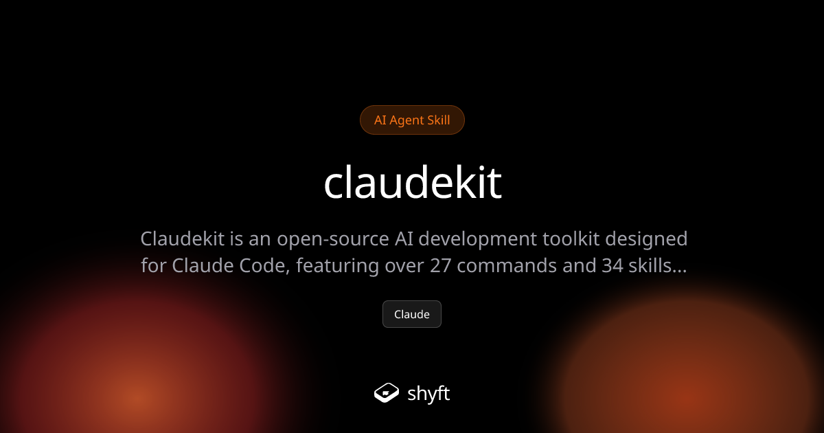 Claudekit: Open-Source AI Dev Toolkit for Claude