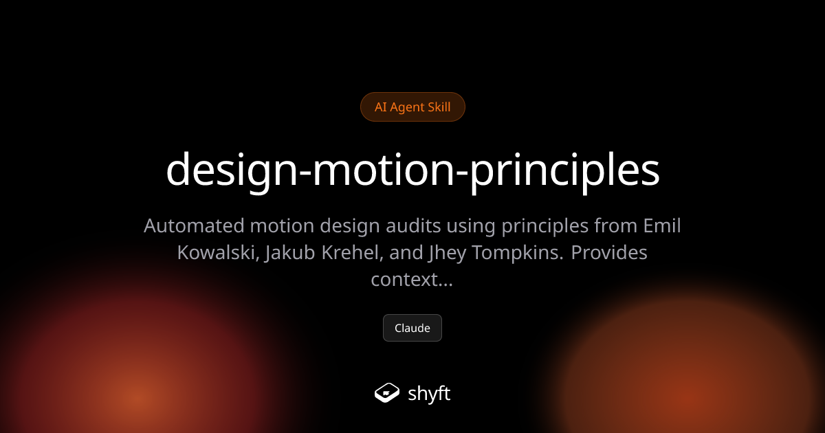Design Motion Principles - Automated Animation