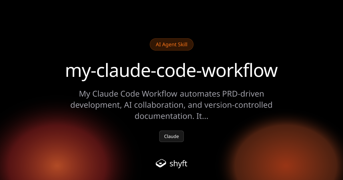 My Claude Code Workflow - Automate PRD-Driven