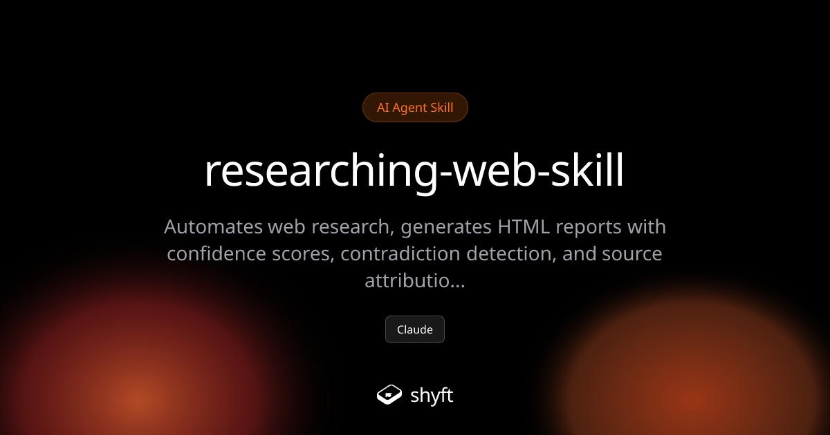 Researching Web - Automated Web Research | Shyft