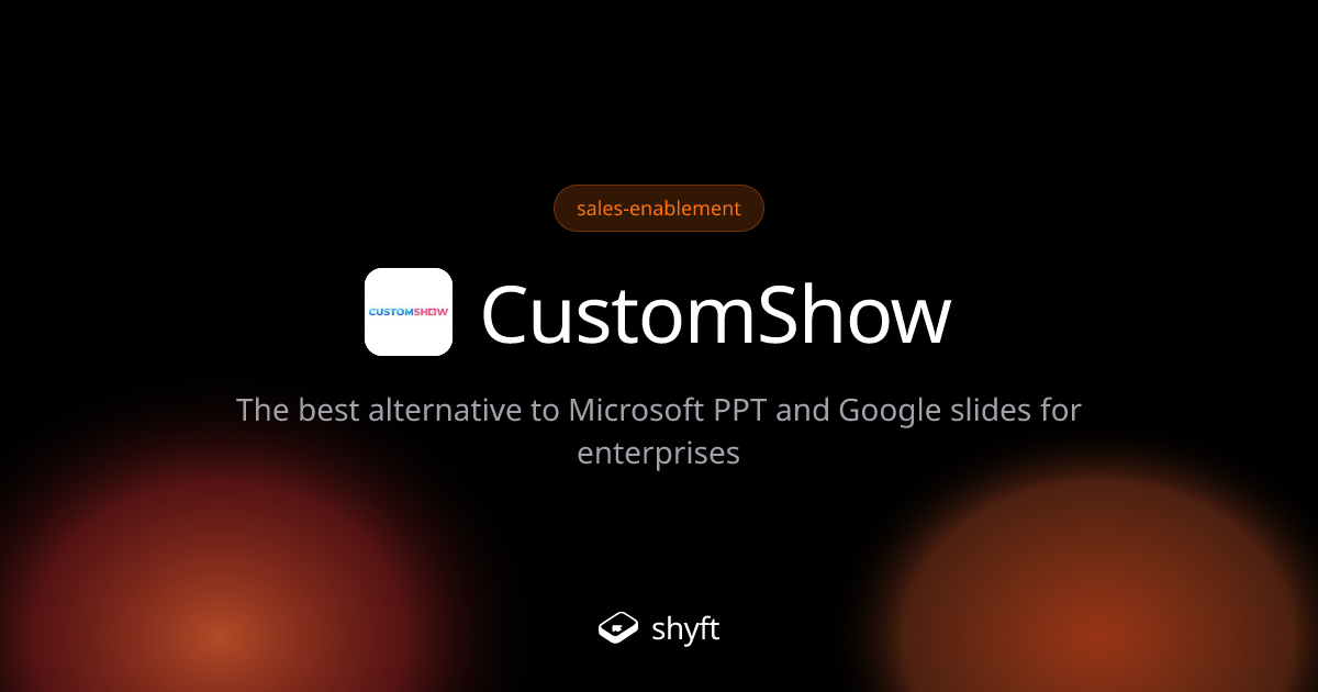 customshow sales presentation platform | Shyft