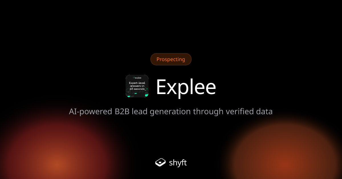 Explee pricing: from $0.03 per email sent (2026) | Shyft
