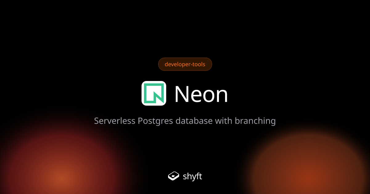 Neon serverless postgres solution for engineers | Shyft