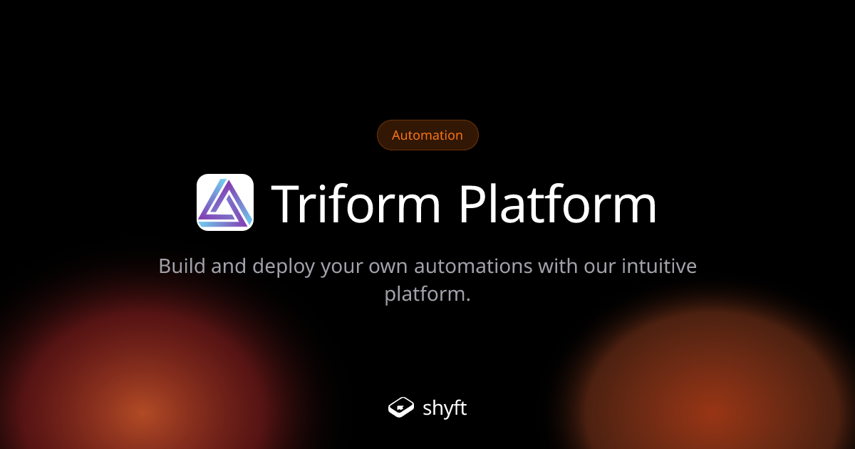Triform Platform pricing: free plan available (2026) | Shyft